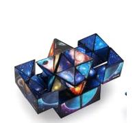 Infinity Cubes Toys for Kids,Fidget Toy 2 in 1 Star Cube 2 PCS,Starry Sky Magic Cube Planet,Educational Creative Decompression Toy,Solar System Fidget Puzzles Smart Games,Toy Gifts for Boys Ages 6-12