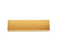 Infinity Decor 11” or 12” Victorian Letter Plate Tidy Inner Flap - Solid Brass Letterbox Internal Door Cover Plate (Satin Brass, 12")