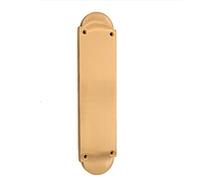 Infinity Decor 302mm x 72mm Satin Brass Victorian Style Solid Cast Brass Shaped Door Finger Push Plate 9 mm Thickness