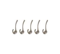Infinity Decor 5 x Satin Nickel HAT & Coat Wall/Door Hook Victorian Antique Vintage - 87mm