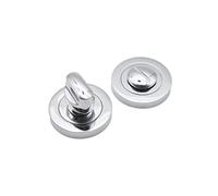 Infinity Decor® 50mm Round Thumb Turn & Emergency Release Lock- Privacy Thumb Twist Lock for Toilet/Bathroom WC Doors in 9 Premium Finishes