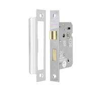 Infinity Decor 63mm & 75mm Bathroom Mortice Door Lock for Internal Wooden Doors - Warrington Certified & Security Purpose. (Polished Chrome, 63mm)