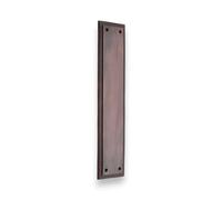 Infinity Decor Aged Bronze Georgian Roped Edge Design Rectangular Shape Finger Push Plate Door Protector 280mm - for Interior or Exterior Doors