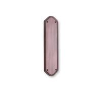 Infinity Decor Aged Bronze Georgian Roped Edge Design Shaped Finger Push Plate Protector 300x75mm - for Interior or Exterior Door