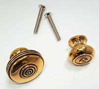 Infinity Decor Antique Beehive Bloxwich Old Style Cabinet Knobs Solid Brass/Nickel 30mm/ 40mm (30mm, Bloxwich, Aged Brass)