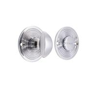 Infinity Decor Antique Brass Beehive Bathroom Thumbturn & Release New! (Polished Chrome)