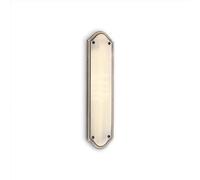 Infinity Decor Antique Brass Georgian Roped Edge Design Shaped Finger Push Plate Protector 295mm - for Interior or Exterior Door