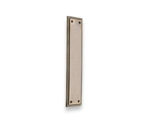 Infinity Decor Antique Brass Georgian Roped Edge Design Square Shape Finger Push Plate Door Protector 287x67mm - for Interior or Exterior Door