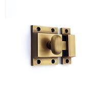Infinity Decor Antique Brass Kitchen Cupboard Catch with Attached Thumb Turn Latch Lock - Suitable for Wardrobe Dresser Furniture Doors