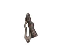 Infinity Decor Antique Brass Victorian Style Lady Shaped Escutcheon Door Keyhole Cover Plate - Swing Cover for Front or External Door.