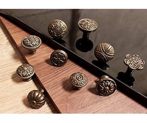Infinity Decor Antique Gold Cast Iron Cupboard Knob Chest Drawer Round Handle Cabinet Pull (410)