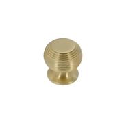 Infinity Decor Antique Style Beehive Solid Brass Cabinet Knobs Pull Handles 30mm - Aged Brass/Polished Nickel/Aged Bronze/Satin Brass (Satin Brass)