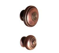 Infinity Decor Antique Style Bloxwich Cabinet Cupboard knobs Large or Small - Aged Bronze (40mm)