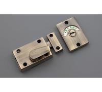Infinity Decor Antique Vacant and Engaged Sign Indicator Bolt, Zinc Bathroom Privacy Toilet Door Latch Lock