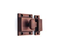 Infinity Decor Brass Cupboard Catch - Thumb Turn Latch Lock in Aged Bronze - for Wardrobe, Cabinet Door