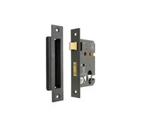 Infinity Decor CE Approved 2.5” Euro Profile Mortice Sash Lock Set Cylinder Keyhole Security- for Internal and External Doors (Gunmetal Grey)