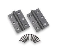 Infinity Decor CE7 Ball Bearing Butt Hinges Pack 80mm x 52mm - Ideal for Room Door, Bathroom Door, Kitchen Cabinet, Case, Windows (Gunmetal Grey)