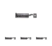 Infinity Decor Cranked 6” (150mm) Wrought Iron Fish Tail Bolt Door Latch - Heavy Duty Blacksmith Security Privacy Lock - for Doors and Windows (Pack of 4)