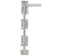 Infinity Decor Cranked or Straight Heavy Duty Hook and Band Gate Hinges Drop Bolt Set - Galvanised Zinc (18'' Drop Bolt)