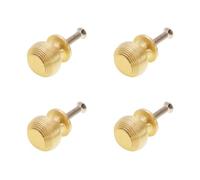 Infinity Decor Cupboard Knob Beehive 30mm Set of 4 in Satin Brass Ideal for Drawers & Cabinets