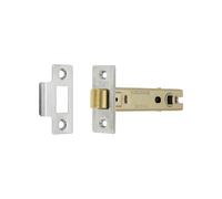 Infinity Decor FD30/60 CE Certified Bolt Through Tubular Door Latch in 3 Sizes and Finish- for Internal Use. (Polished Nickel, 100mm)
