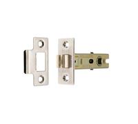 Infinity Decor FD30/60 CE Certified Bolt Through Tubular Door Latch in 3 Sizes and Finish- for Internal Use. (Polished Nickel, 75mm)
