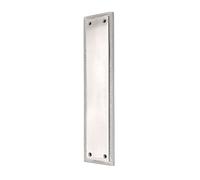 Infinity Decor Georgian Style Solid Brass Finger Push Plate in Polished Chrome Finish 280mm Ideal for Internal or External Front Door Gates