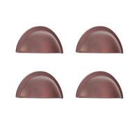 Infinity Decor Half Moon Solid Brass Traditional Cabinet Pull Handles 85mm Set of 4 in Aged Bronze Finish Decorative Hardware for Kitchen, Bedroom Drawers, Wardrobes.