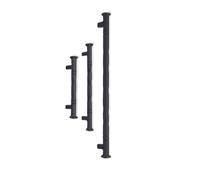 Infinity Decor Hand Forged Vintage Old Style Hammered Square Design T Bar Pull Kitchen Cabinet Furniture Drawer Door Pull Handles 3 Sizes (Small - 140mm)