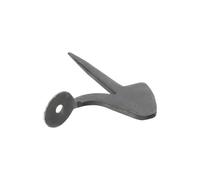 Infinity Decor Heavy Duty Hand Forged Black Iron Beeswax Rustic Traditional Style Suffolk Latch Keep Pin Gate Spare Part for Wooden shed Doors