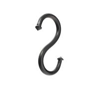Infinity Decor Heavy Duty Hand Forged Iron S-Hooks Matte Hanger for Hanging Kitchenware Pots Towels Storage. Tool Hanging S Hook 2 Sizes (Large)