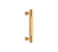 Infinity Decor Modern Solid Brass Knurled T Bar Cabinet Drawer Handle Stunning Satin Brass Kitchen Cupboard Pulls 160mm - for Interior Cabinet Drawer