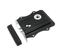 Infinity Decor Old Victorian Style Rim Latch Lock - Traditional Snib Lock Security for Interior Bathroom Bedroom Door Gates (Black Chrome)