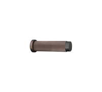 Infinity Decor Ribbed Design Aged Bronze Wall Mounted Door Stop for Skirting Door Stopper with Rubber Bumper Tip in Aged Bronze Finish for Wall/Furniture Protection 75mm
