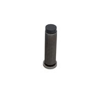Infinity Decor Ribbed Design Pewter Wall Mounted Door Stop for Skirting Door Stopper with Rubber Bumper Tip in Pewter Finish for Wall/Furniture Protection 75mm