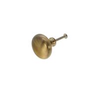 Infinity Decor Round Mushroom Shaped Solid Brass Cupboard Knob Antique Brass Pull Handle 38mm - Ideal for Drawer Cabinets Doors