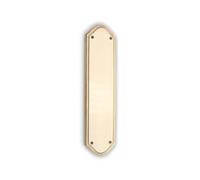 Infinity Decor Satin Brass Georgian Roped Edge Design Shaped Finger Push Plate Protector 295mm - for Interior or Exterior Doors
