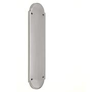 Infinity Decor Satin Chrome Victorian Style Half Round Design Finger Push Plate Protector 300 x 75mm - for Interior or Exterior Door