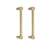 Infinity Decor Set of 2 Polished Brass Tulip Cabinet Drawer Pull Handles Pack 170mm - Ideal for Kitchen Cupboard, Wardrobes, Interior Furniture Doors