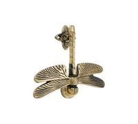 Infinity Decor Solid Brass Dragonfly Front Door Knocker Antique Finish for Front Entrance Door Gate