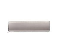 Infinity Decor Solid Brass Satin Chrome Vintage Style Tidy Flap Durable Letter Plate Cover 300 x 90mm - for Interior and Exterior Doors