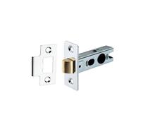 Infinity Decor Standard Mortice Tubular Latch- Nickel Finish 63mm & 75mm for Internal Use. (75mm)