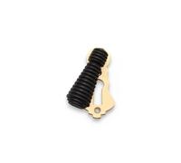 Infinity Decor Traditional Style Polished Brass Ebonised Wooden Beehive Design Escutcheon Door Keyhole Cover Plate - Ideal for Front Doors