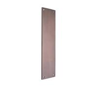 Infinity Decor Traditional Victorian Design Aged Bronze Square Finger Push Plate 275mm Plain Internal Door Protector for External and Interior Hardware