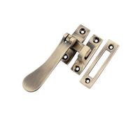 Infinity Decor Victorian Antique Brass Casement Fastener Window Latch Lock - Spoon Handle Catch Ideal for Casement Windows