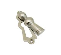 Infinity Decor Victorian Lady Escutcheons Lock Keyhole- Swing Cover for Front or External Door. (Polished Nickel)