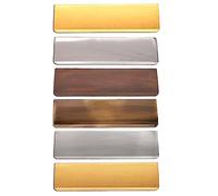 Infinity Decor Victorian Letter Plate Tidy Inner Door Flap - 11” 12” Brass Letter Box Internal Cover Plate (Satin Chrome, 11")