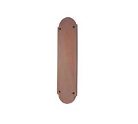 Infinity Decor Victorian Solid Brass Half Round Finger Push Plate in Aged Bronze Finish 300 x 75mm - Finger Plate for Internal or External Door