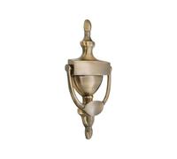 Infinity Decor Victorian Style 8” Solid Brass Urn Door Knocker in Antique Brass Finish - Premium Quality Hand Door Knocker for Entrance Front Door Furniture