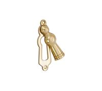 Infinity Decor Victorian Style Lady Shaped Escutcheon Door Lock Keyhole Swing Cover in Polished Brass Finish - for Main Front Doors
